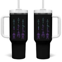 Suicide Prevention Arrow Semicolon Keep Going Tumbler With Handle