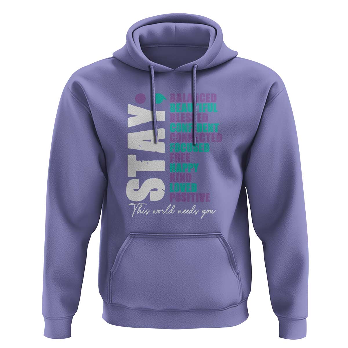 Suicide Prevention Semicolon Stay Hoodie This World Needs You - Wonder Print Shop