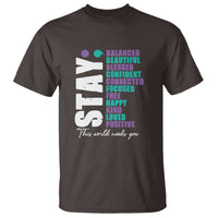 Suicide Prevention Semicolon Stay T Shirt This World Needs You - Wonder Print Shop