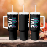 Suicide Prevention Semicolon Stay Tumbler With Handle This World Needs You