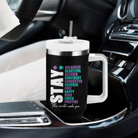 Suicide Prevention Semicolon Stay Tumbler With Handle This World Needs You