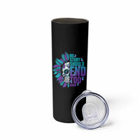 Suicide Prevention Skinny Tumbler No Story Should End Too Soon Skul Sunflower