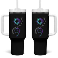 Suicide Prevention Stay Strong Tumbler With Handle Your Story Is Not Over Yet Semicolon
