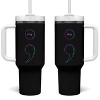 Suicide Prevention Tumbler With Handle Stay This World Needs You Semicolon