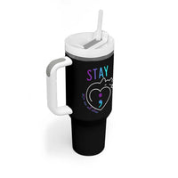 Suicide Prevention Cat Lover Tumbler With Handle You Are Not Alone Cute Cats Stay Semicolon