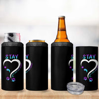 Suicide Prevention Dog Lover 4 in 1 Can Cooler Tumbler Stay You Are Not Alone Semicolon