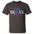 Suicide Prevention T Shirt I'm Ok Broken Teal And Purple Ribbon - Wonder Print Shop