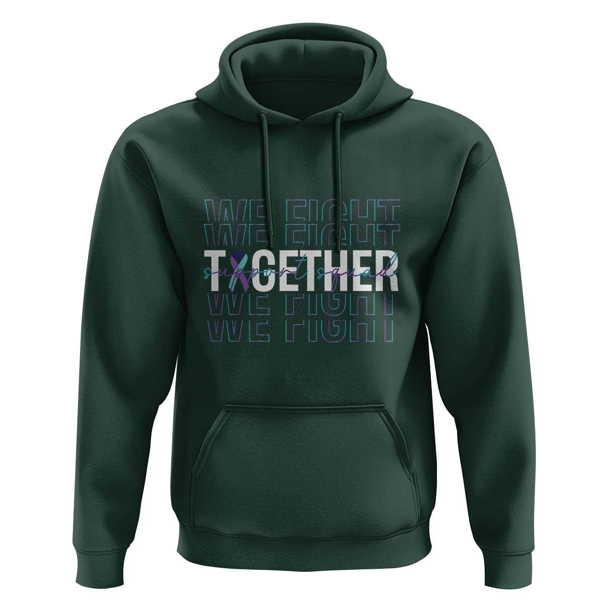 Suicide Prevention Support Hoodie We Fight Together Squad - Wonder Print Shop