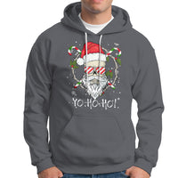 Christmas Hoodie Skull Santa Beard Sunglass Candy Cane - Wonder Print Shop