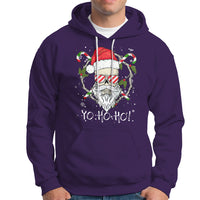 Christmas Hoodie Skull Santa Beard Sunglass Candy Cane - Wonder Print Shop