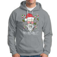 Christmas Hoodie Skull Santa Beard Sunglass Candy Cane - Wonder Print Shop