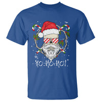 Christmas T Shirt Skull Santa Beard Sunglass Candy Cane - Wonder Print Shop