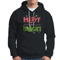 Merry And Bright Christmas Tree Xmas Holiday Hoodie - Wonder Print Shop