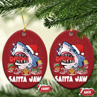 Xmas Shark Santa Jaws Christmas Ornament - Wonder Print Shop