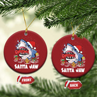 Xmas Shark Santa Jaws Christmas Ornament - Wonder Print Shop
