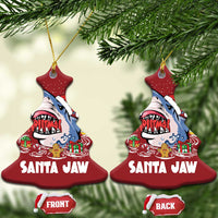 Xmas Shark Santa Jaws Christmas Ornament - Wonder Print Shop