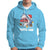 Santa Jaws Shark Christmas At The Beach Hoodie - Wonder Print Shop