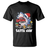 Santa Jaws Shark Christmas At The Beach T Shirt - Wonder Print Shop