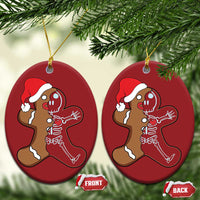 Funny Christmas Gingerbread Skeleton X-Ray Tech Nurse Christmas Ornament - Wonder Print Shop