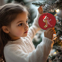 Funny Christmas Gingerbread Skeleton X-Ray Tech Nurse Christmas Ornament - Wonder Print Shop