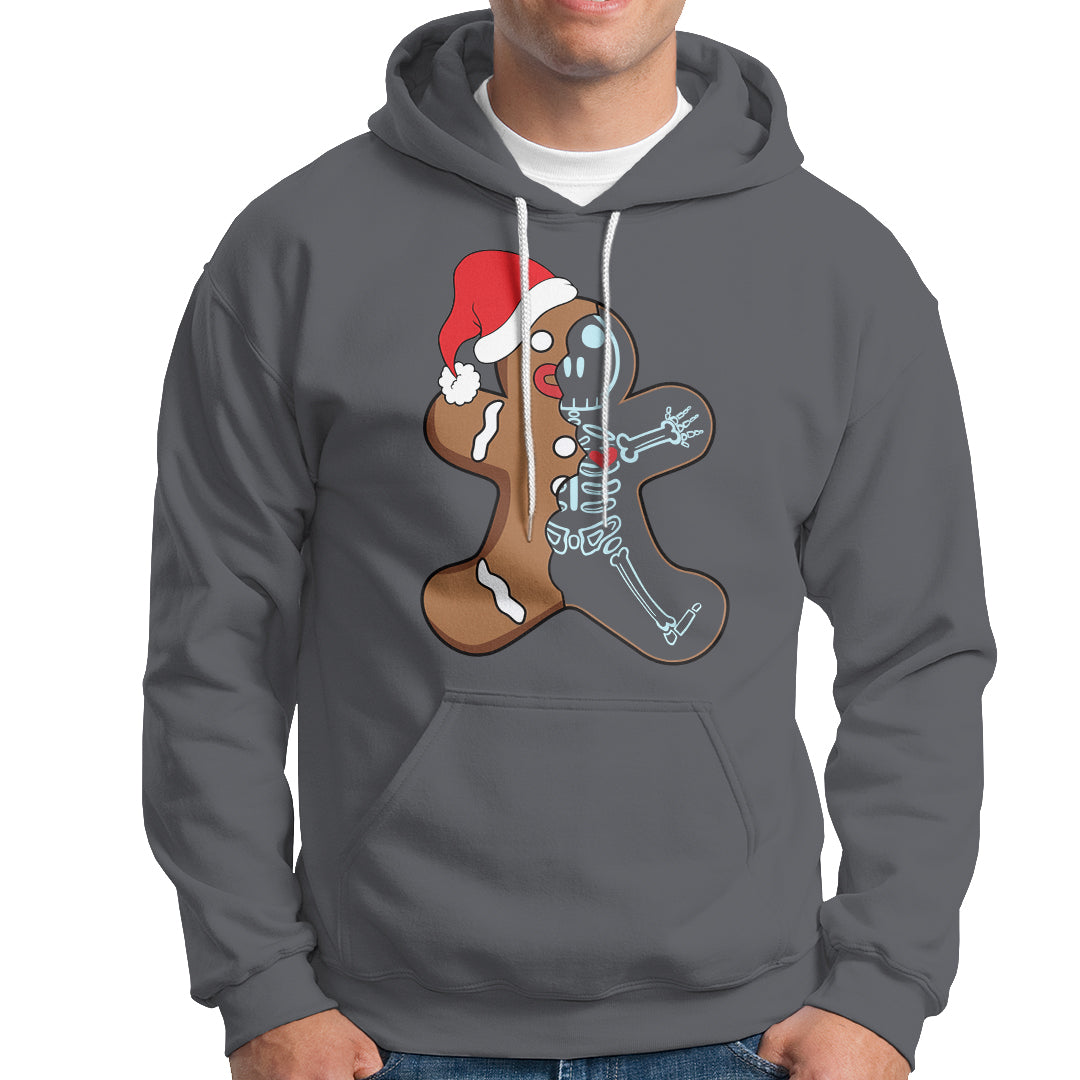 Christmas Hoodie Gingerbread Skeleton X-Ray Tech Nurse - Wonder Print Shop