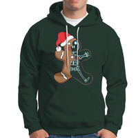 Christmas Hoodie Gingerbread Skeleton X-Ray Tech Nurse - Wonder Print Shop
