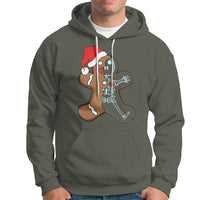 Christmas Hoodie Gingerbread Skeleton X-Ray Tech Nurse - Wonder Print Shop