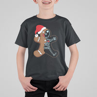 Christmas T Shirt For Kid Gingerbread Skeleton X-Ray Tech Nurse - Wonder Print Shop