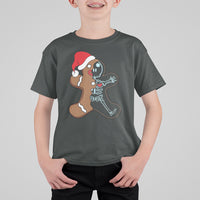 Christmas T Shirt For Kid Gingerbread Skeleton X-Ray Tech Nurse - Wonder Print Shop