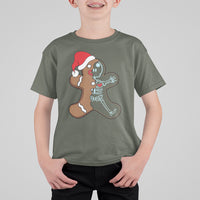 Christmas T Shirt For Kid Gingerbread Skeleton X-Ray Tech Nurse - Wonder Print Shop