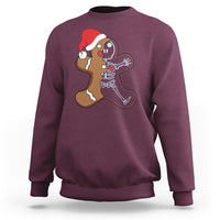 Christmas Sweatshirt Gingerbread Skeleton X-Ray Tech Nurse - Wonder Print Shop