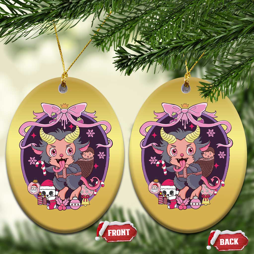 Christmas Kawaii Pastel Krampus Christmas Ornament - Wonder Print Shop