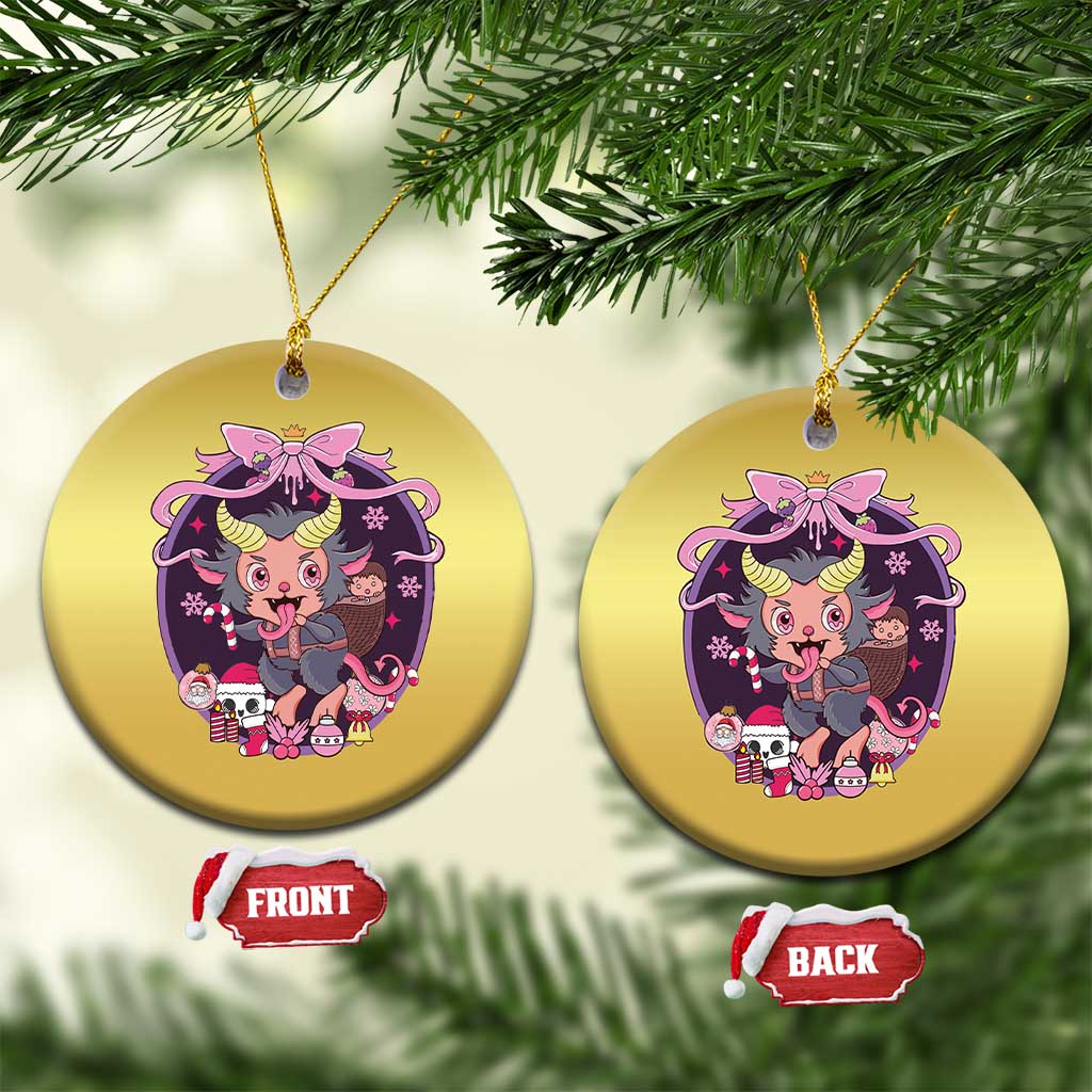 Christmas Kawaii Pastel Krampus Christmas Ornament - Wonder Print Shop