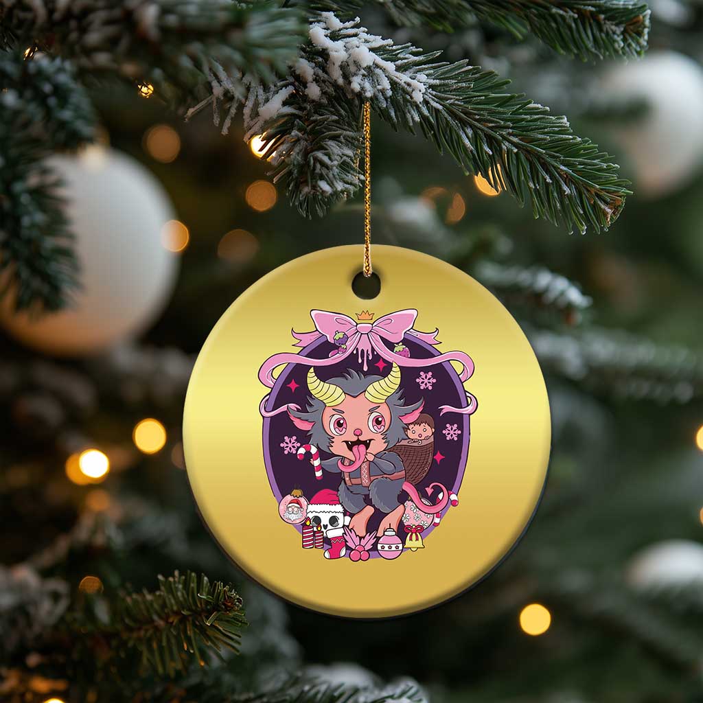 Christmas Kawaii Pastel Krampus Christmas Ornament - Wonder Print Shop