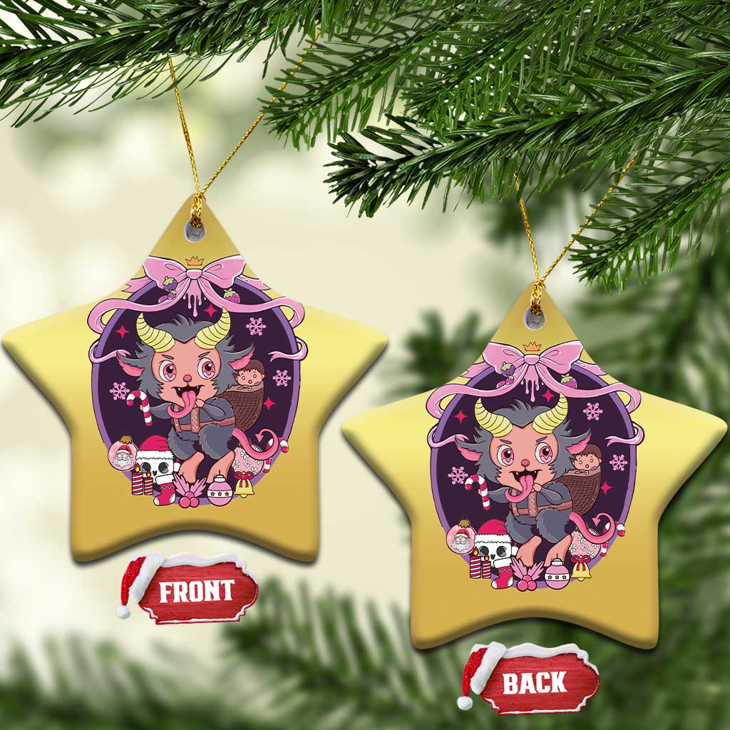 Christmas Kawaii Pastel Krampus Christmas Ornament - Wonder Print Shop