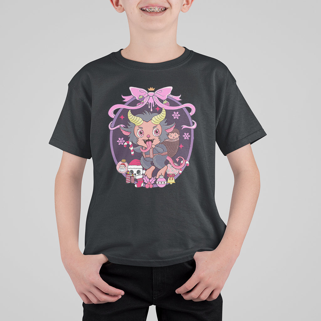 Kawaii Pastel Krampus Cute Creepy Christmas T Shirt For Kid - Wonder Print Shop