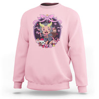Kawaii Pastel Krampus Cute Creepy Christmas Sweatshirt - Wonder Print Shop