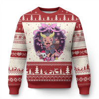 Christmas Kawaii Pastel Krampus Ugly Christmas Sweater - Wonder Print Shop