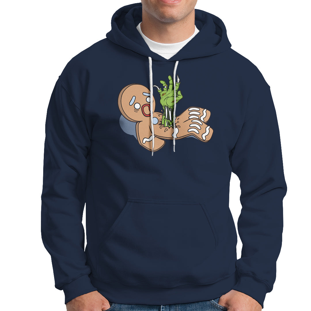 Scary Zombie Gingerbread Krampus Christmas Broken Cookie Hoodie - Wonder Print Shop