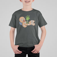 Scary Zombie Gingerbread Krampus Christmas Broken Cookie T Shirt For Kid - Wonder Print Shop