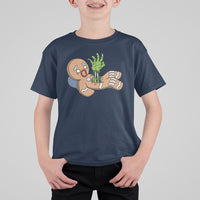 Scary Zombie Gingerbread Krampus Christmas Broken Cookie T Shirt For Kid - Wonder Print Shop