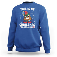 Funny Elf Poop This Is My Christmas Poojama Shirt Sweatshirt - Wonder Print Shop