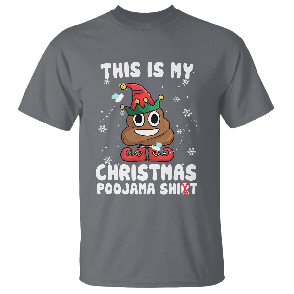 Funny Elf Poop This Is My Christmas Poojama Shirt T Shirt - Wonder Print Shop
