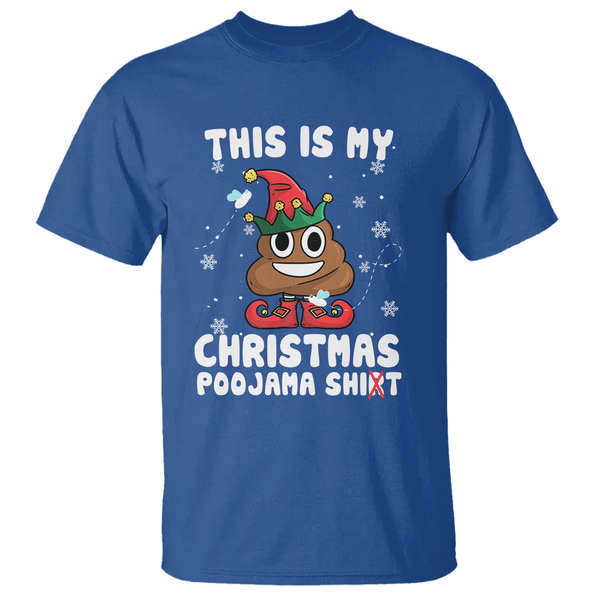 Funny Elf Poop This Is My Christmas Poojama Shirt T Shirt - Wonder Print Shop