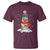 Christmas T Shirt Snowman Library Book Stack Winter Librarian - Wonder Print Shop