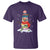 Christmas T Shirt Snowman Library Book Stack Winter Librarian - Wonder Print Shop
