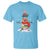 Christmas T Shirt Snowman Library Book Stack Winter Librarian - Wonder Print Shop