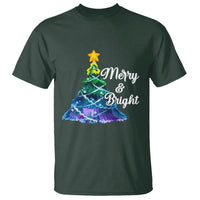 Merry And Bright Colorful Christmas Tree Xmas Holiday T Shirt - Wonder Print Shop