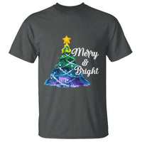 Merry And Bright Colorful Christmas Tree Xmas Holiday T Shirt - Wonder Print Shop