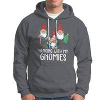 Hanging With My Gnomies Funny Christmas Garden Gnome Hoodie - Wonder Print Shop